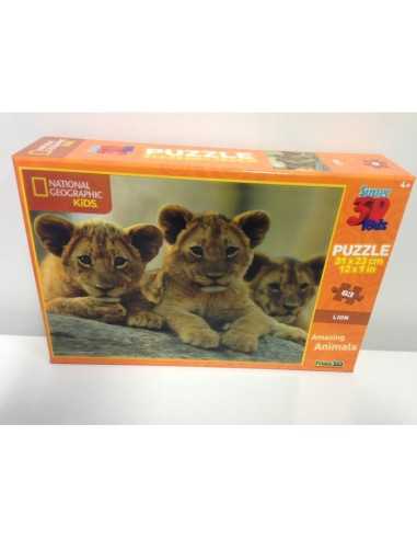 National geographic 3D puzzle 63 pieces Lions BOR10524.P3D  | Futurartshop.com