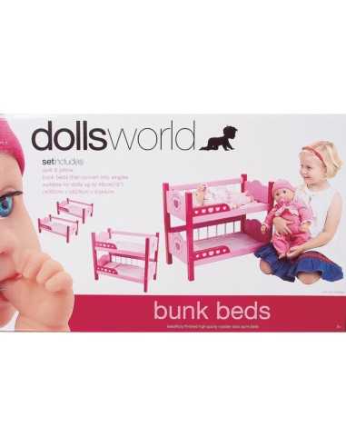 Wooden bunk bed for dolls BOR8612.PET  | Futurartshop.com