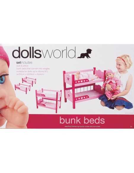Wooden bunk bed for dolls BOR8612.PET  | Futurartshop.com