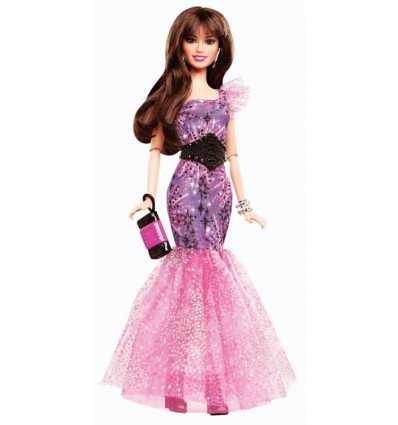 Mattel Y7495 Y7497-Barbie Fashionista en vestido de noche, morena Y7497 Mattel- Futurartshop.com