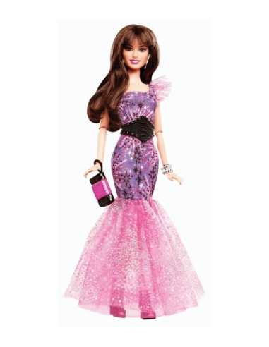 Mattel Y7495 Y7497-Barbie Fashionista in evening dress, Brunette MATY7495.. Mattel | Futurartshop.com
