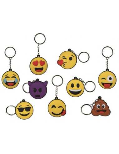 metal keychain emotion face rubber 9 models 33/5932 Out of The Blue | Futurartshop.com