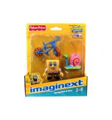 FISHER PRICE Imaginext W9586 Gary X 7663 Bob/SpongeBob  X7663 Mattel- Futurartshop.com