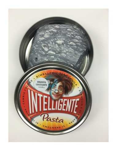 Pasta intelligente modellabile argento luccicante metallica TOY76014  | Futurartshop.com