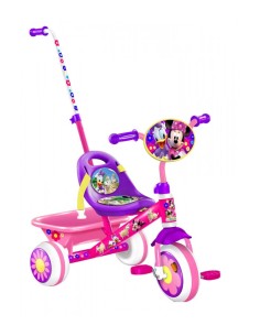 Triciclo Minnie e Paperina Bowtique 8.5 Con Canna di Spinta e Cestino J899023  Stamp | Futurartshop.com