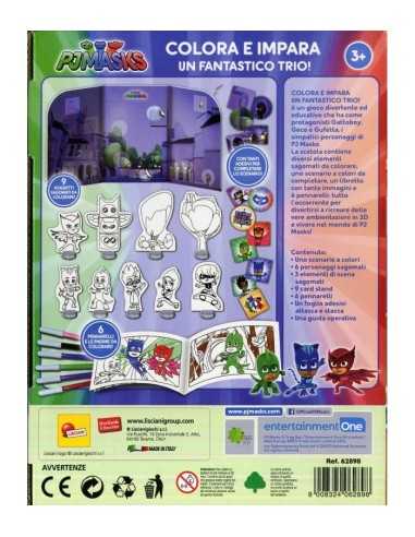 Pj Masks - colors and learn a fantastic trio LIS62898 Lisciani | Futurartshop.com