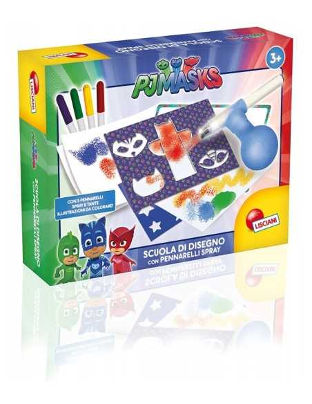 Pj masks school of design with spray colour LIS62959 Lisciani | Futurartshop.com