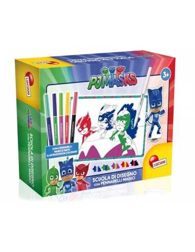 Pj masks school of drawing with felt-tip pens magic LIS62942 Lisciani | Futurartshop.com