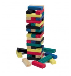 Jenga torre colorata in legno GG95003 Grandi giochi-Futurartshop.com