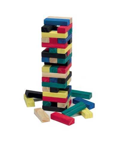 Jenga torre colorata in legno MAGGG-95003 Grandi giochi | Futurartshop.com