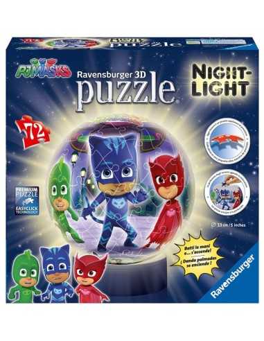 Lampada Puzzle pj masks 3D 72 pezzi RAV117710 Ravensburger | Futurartshop.com