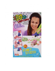I do 3D vertical funky set glitter with 3 pens, red, silver, green GIOD3D09010/1 Giochi Preziosi | Futurartshop.com
