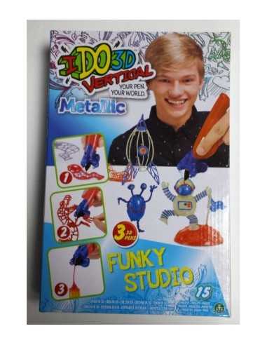 I do 3D vertical funky set metallic with 3 pens GIOD3D09010/2 Giochi Preziosi | Futurartshop.com