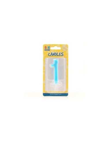 Candle heavenly number 1 BIM0006419 New Bama Party | Futurartshop.com