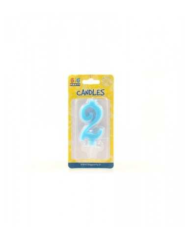 Candela celeste numero 2 BIM0006420 New Bama Party | Futurartshop.com
