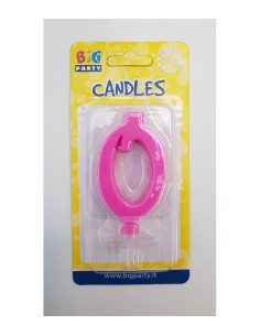 Candela fuxia numero 0 BIM0006444 New Bama Party | Futurartshop.com