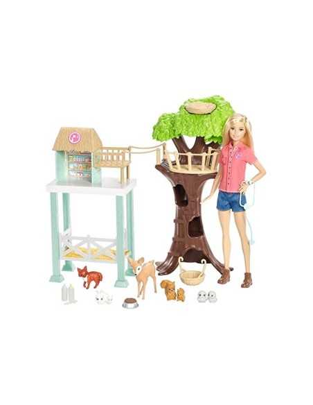 The centre rescues the animals with Barbie TOYFCP78 Mattel | Futurartshop.com