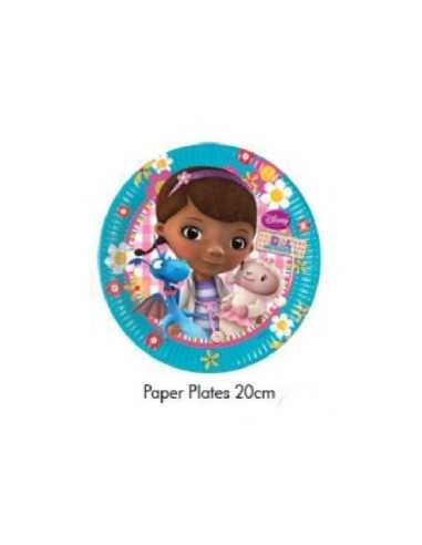 Set da 8 Piatti da dessert di Dottoressa Peluche, 20 cm NBP82039 Como Giochi  | Futurartshop.com