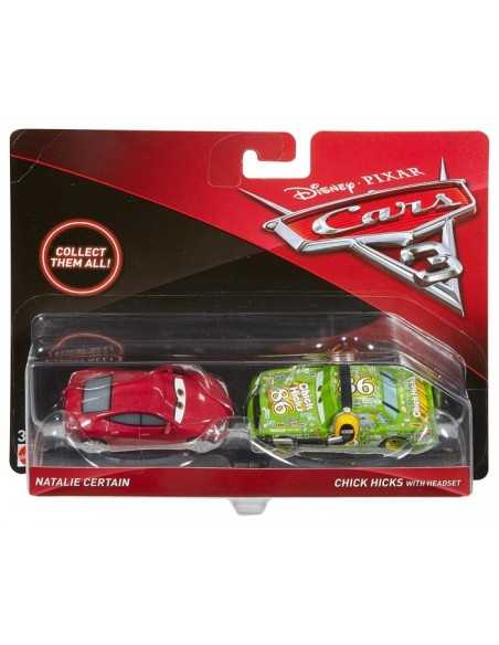 Cars 3 pack with 2 characters natalie certain chick hicks MATDXV99/DXW07 Mattel | Futurartshop.com