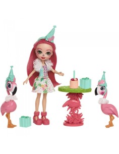 Enchantimals - Playset flamingos in the party with mini Doll MATFCC62/FCG79 Mattel | Futurartshop.com