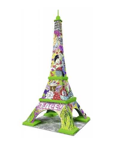 Puzzle 3D eiffel tower pop art edition 216 colors GIO125982 Ravensburger | Futurartshop.com