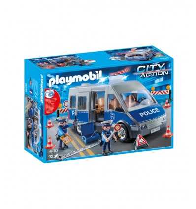 Playmobil 9236 kastenwagen der polizei mit straßensperre 9236 Playmobil- Futurartshop.com