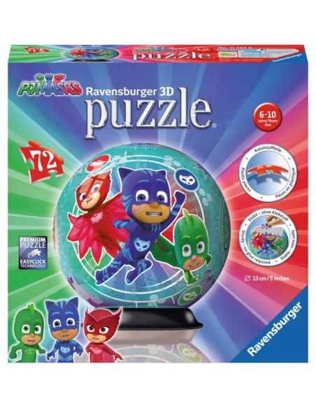 Puzzle personaggi pj masks 3D 72 pezzi GIO117970 Ravensburger | Futurartshop.com