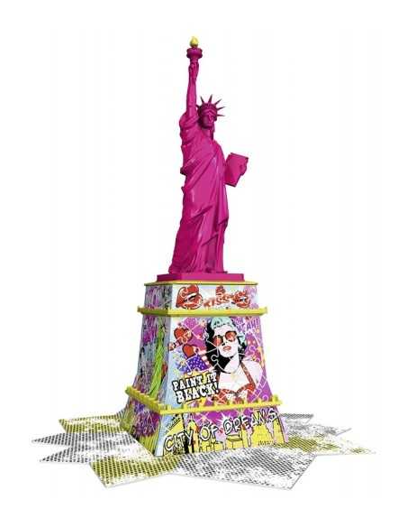 Puzzle 3D statue of liberty pop art edition 108 colori GIO125975 Ravensburger | Futurartshop.com