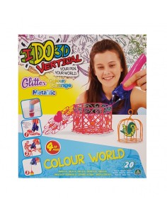 I do 3D vertical activity set colour world con 4 penne fuxia verde arancione giallo GIOD3D19000/1 Giochi Preziosi | Futurarts...