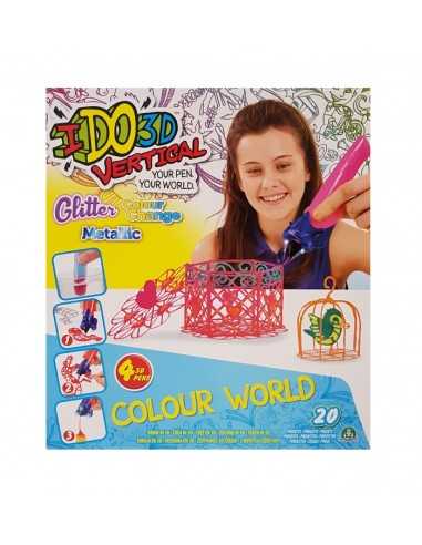 I do 3D vertical activity set colour world con 4 penne fuxia verde arancione giallo GIOD3D19000/1 Giochi Preziosi | Futurarts...