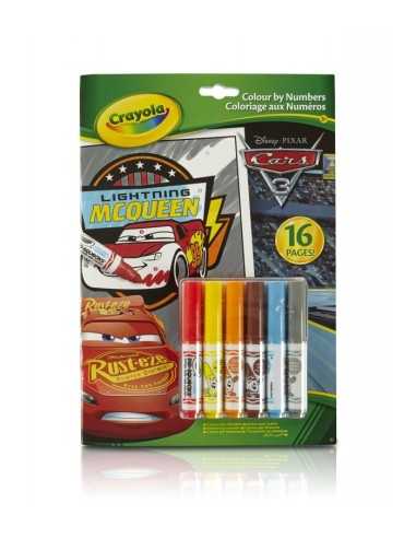 Album da colorare con i numeri Cars 3 CRA04-0289 Crayola | Futurartshop.com