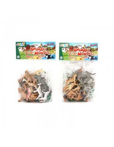 Animali zoo 17 pezzi in busta 2 modelli GLO38100 Globo | Futurartshop.com