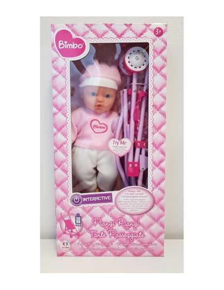 Doll with stroller 2 models GLO38197 Globo | Futurartshop.com