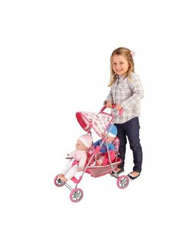 Passeggino in Metallo per Bambolotti Gemelli GLO37374 Globo | Futurartshop.com