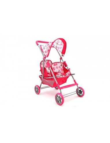 Stroller Metal for little baby dolls Twins GLO37374 Globo | Futurartshop.com