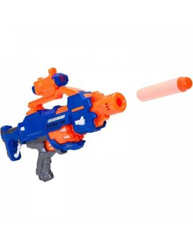 Power gun mitra spara proiettili con 20 proiettili soffici GLO37857 Globo | Futurartshop.com