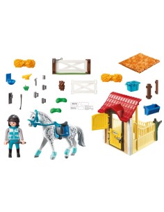 Playmobil 6935 Stalla con cavallo appaloosa PLA6935 Playmobil | Futurartshop.com 2