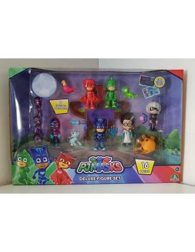PJ masks set characters with 16 pieces GIOPJM16000 Giochi Preziosi | Futurartshop.com