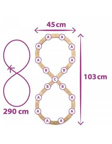 Eichhorn train track, eight-290 cm SIM100001262 Simba Toys | Futurartshop.com