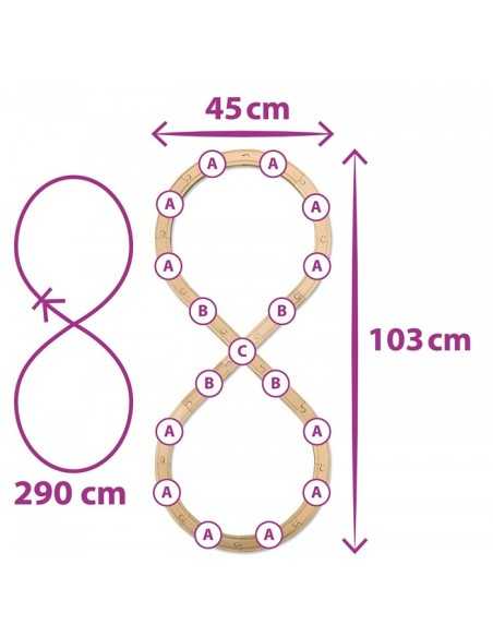 Eichhorn train track, eight-290 cm SIM100001262 Simba Toys | Futurartshop.com