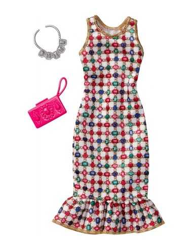 Barbie look glamorous gown gems multicolor MATFCT22/FCT36 Mattel | Futurartshop.com