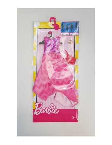 Barbie look glamorous pink dress with a flared skirt veil MATFCT22/FCT37 Mattel | Futurartshop.com