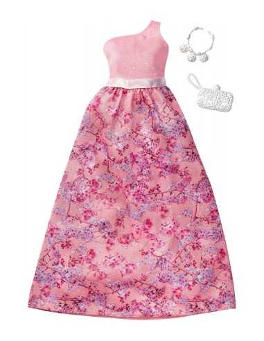 Barbie look glamour gonna a fiori elegante MATFCT22/FCT38 Mattel | Futurartshop.com