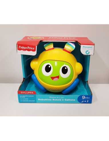 Fisher price robot yellow rolls and gattona rhythm and lights MATFHN44/FHN48 Mattel | Futurartshop.com