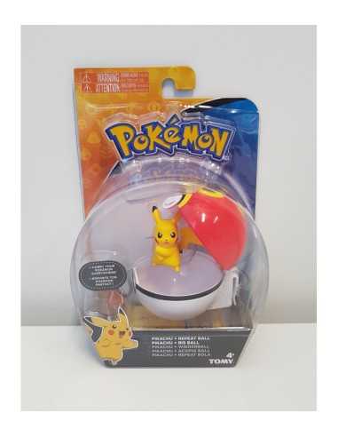 Blister pokemon with the character pikachu action bis ball ROCT18532/6 Rocco Giocattoli | Futurartshop.com