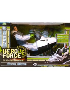 Gig Hero Force NCR01497 Personaggio con Artic Moto Slitta 25cm.  154690 Gig | Futurartshop.com
