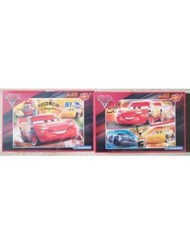 Set 2 puzzle 100 pezzi maxi Cars 3 CLE96162 Clementoni | Futurartshop.com