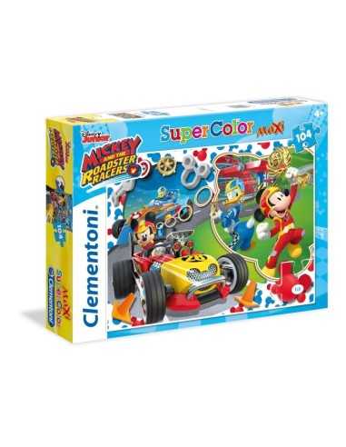Puzzle 104 maxi-mickey and the road race CLE23709 Clementoni | Futurartshop.com