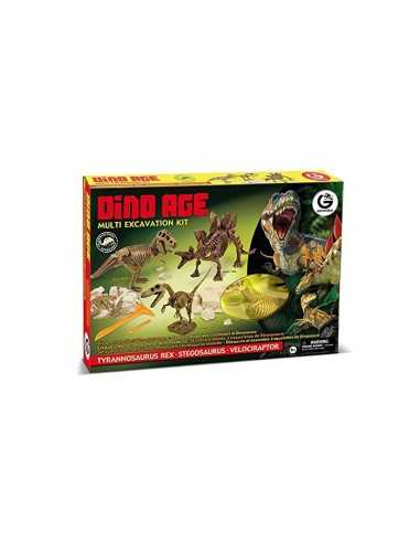 Geoworld dino age kit multi-excavation MAZ217024 Mazzeo | Futurartshop.com