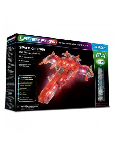 Laser pegs nave spaziale luminosa 12 in 1 CRAL12010 Giochi Preziosi | Futurartshop.com